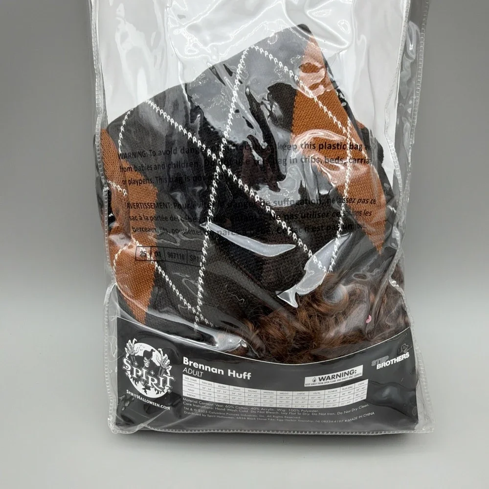 Step brothers Brennan Huff  spirtit halloween costume Adult One Size New